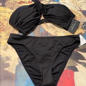 Kate Spade Non padded Black Swimwear Set 💐Happy Mother’s Day 1 Hour Sale💐
